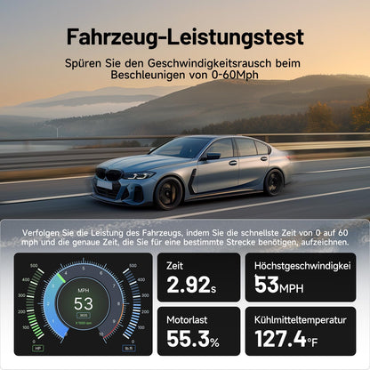 TOPDON Carpal-A OBD2 diagnostic tool for all vehicles, Bluetooth OBDII scanner All System, 6 service resets, AutoVIN, Smog-Check, Repair Guide, Engine Inspection.