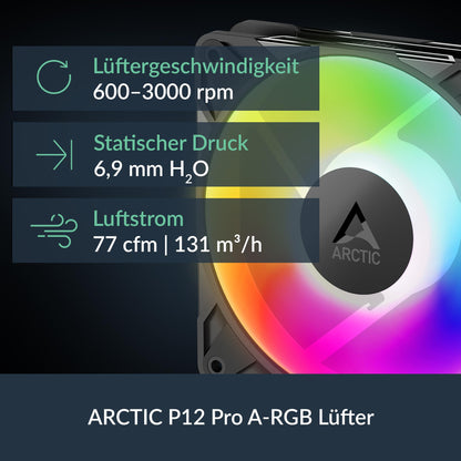 ARCTIC Liquid Freezer III Pro 360 A-RGB - PC water cooling, AIO CPU cooler, 3x120 mm, 38 mm radiator, PWM pump, VRM fan, AMD AM5/AM4, Intel LGA1851/1700 Contact Frame - Black.