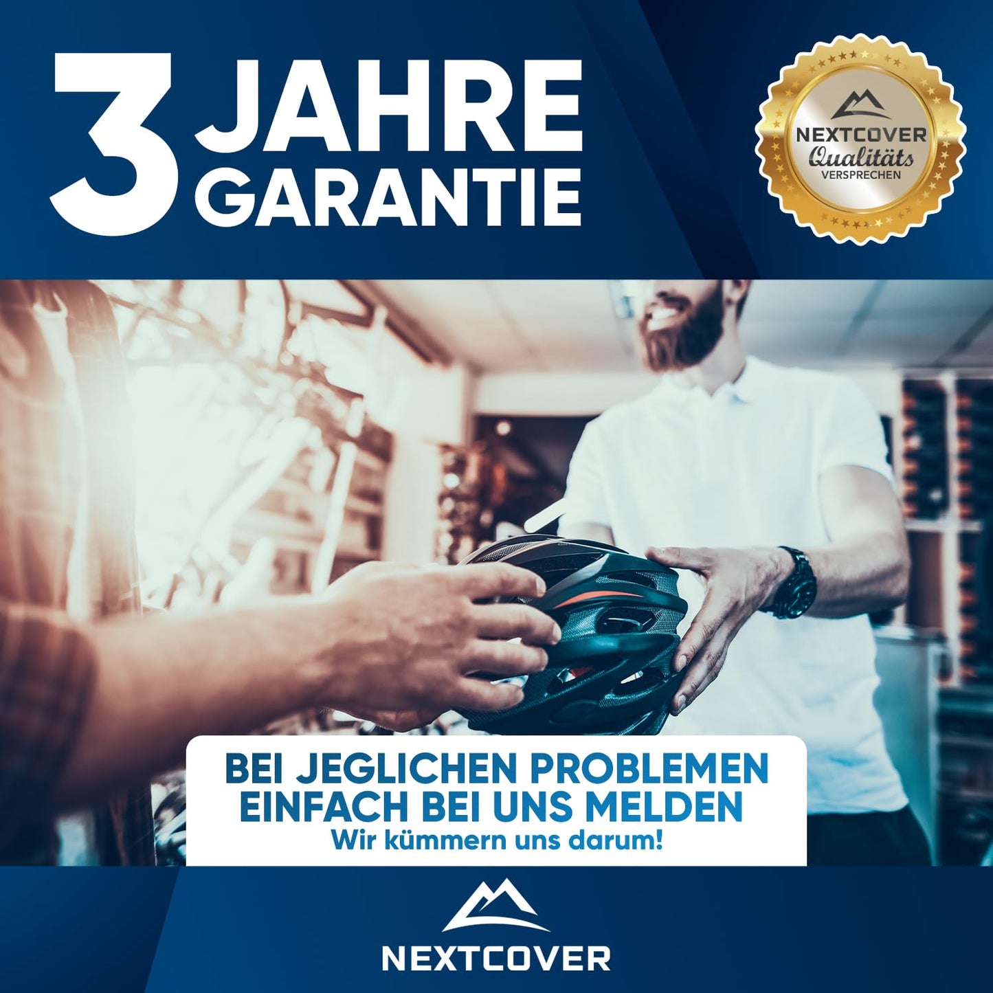 NEXTCOVER® Bike Lock with Combination - The Original - [SAFESECURE] high security I 5-digit combination code, bike chain lock steel I Lock for E-Bike I Chain lock