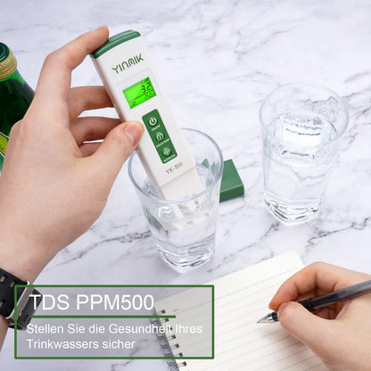 YINMIK Digital pH Meter and TDS Tester Set, TDS EC with a Horizontal Screen, ppm Meter Water, Pool pH Meter, TDS EC Meter for Drinking Water, Aquarium...