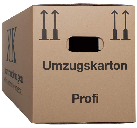 2 double-walled moving boxes, 5 pieces | Extra sturdy & stackable with double corrugation | Strong butterfly bottom | High load capacity | Ideal for any move