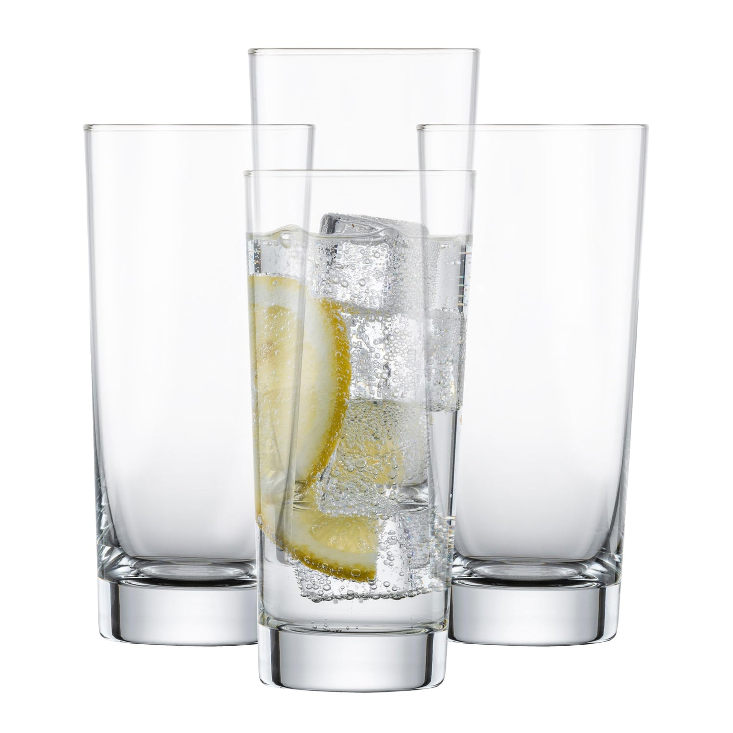 SCHOTT ZWIESEL Longdrink glass Bar Special (4-piece set), straight-lined drinking glass for Longdrinks, dishwasher-safe Tritan crystal glasses, Made in Germany (Item-No. 123639)