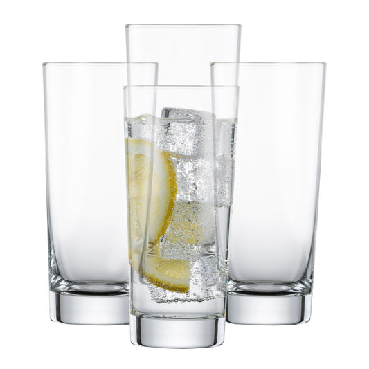 SCHOTT ZWIESEL Longdrink glass Bar Special (4-piece set), straight-lined drinking glass for Longdrinks, dishwasher-safe Tritan crystal glasses, Made in Germany (Item-No. 123639)