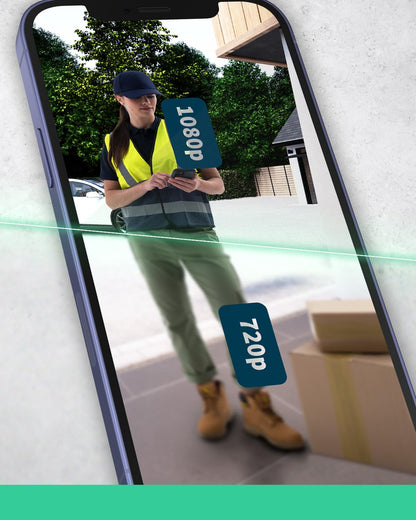 Arlo Video Doorbell (Wired), 1080p HD, 180° Wide Field of View, WiFi, Motion Detection, 2-Way Audio, Siren, Night Vision, Doorbell Wiring Required + Arlo Secure Trial Period, White