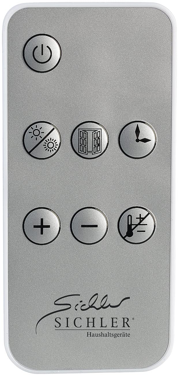 Sichler household appliances heating: WiFi ceramic wall heater, LED display, remote control, 2,000 W, app (bathroom quick heater, WiFi heater, tablet holder)