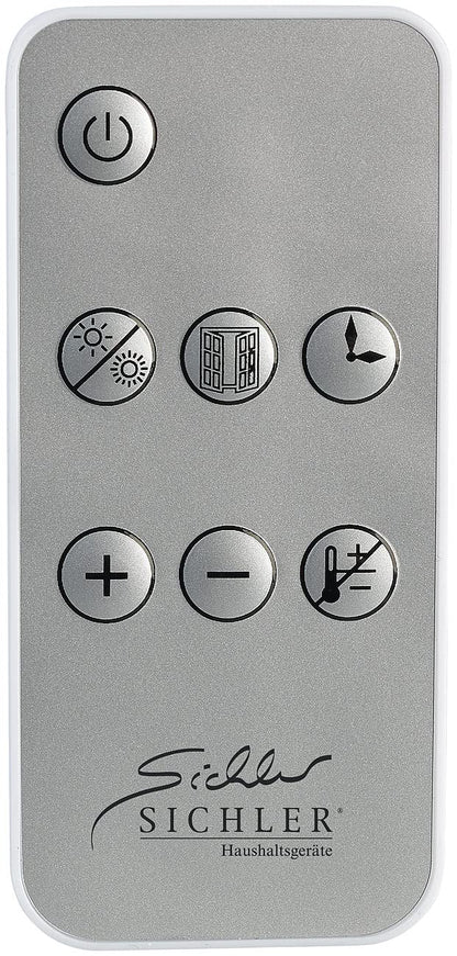Sichler household appliances heating: WiFi ceramic wall heater, LED display, remote control, 2,000 W, app (bathroom quick heater, WiFi heater, tablet holder)
