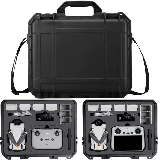 Professional Mini 3 Pro Case, Waterproof Hardshell Case for DJI Mini 3 Pro Drone and DJI RC/DJI RC N1 Remote Controller and Drone Accessories