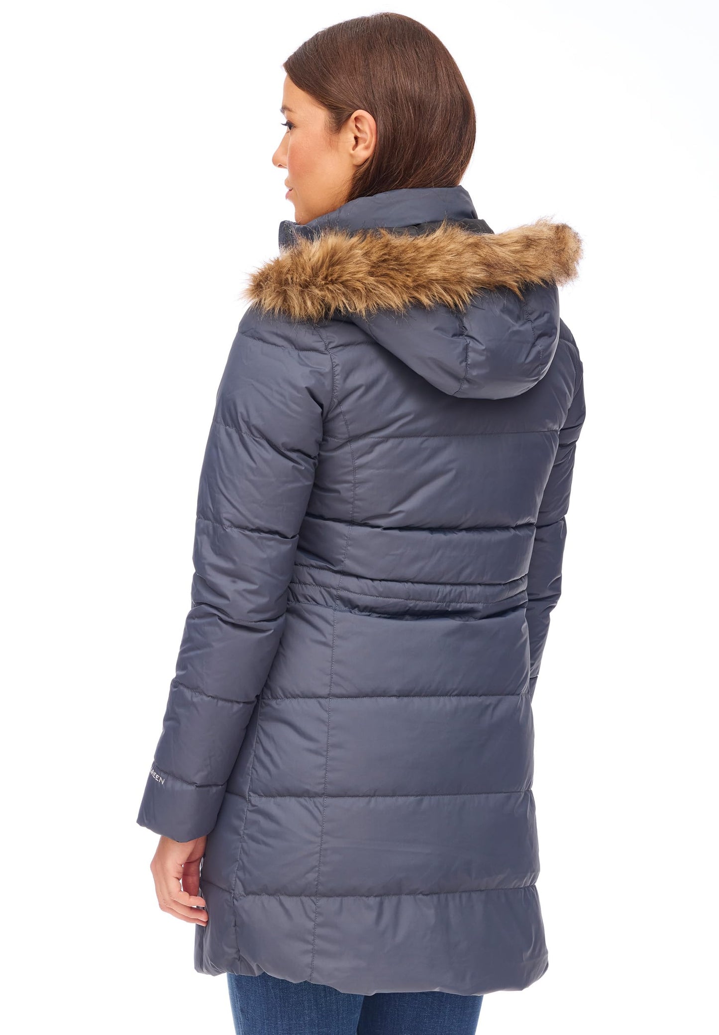 Jeff Green Women's Breathable Waterproof Down Outdoor Parka Fely, Color: Dark Grey, Size: 40