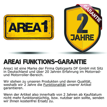 Area1 Motorcycle LED turn signals E-marked running light effect 2 pieces/M8 for e.g. 790 Duke 390 Duke 690 SMC/R MT07 MT09 MT125 Z900 Z650 Z500 Z125 CMX CB Hornet SV650 GSXS R12 S1000 F750GS R1250GS Tuono
