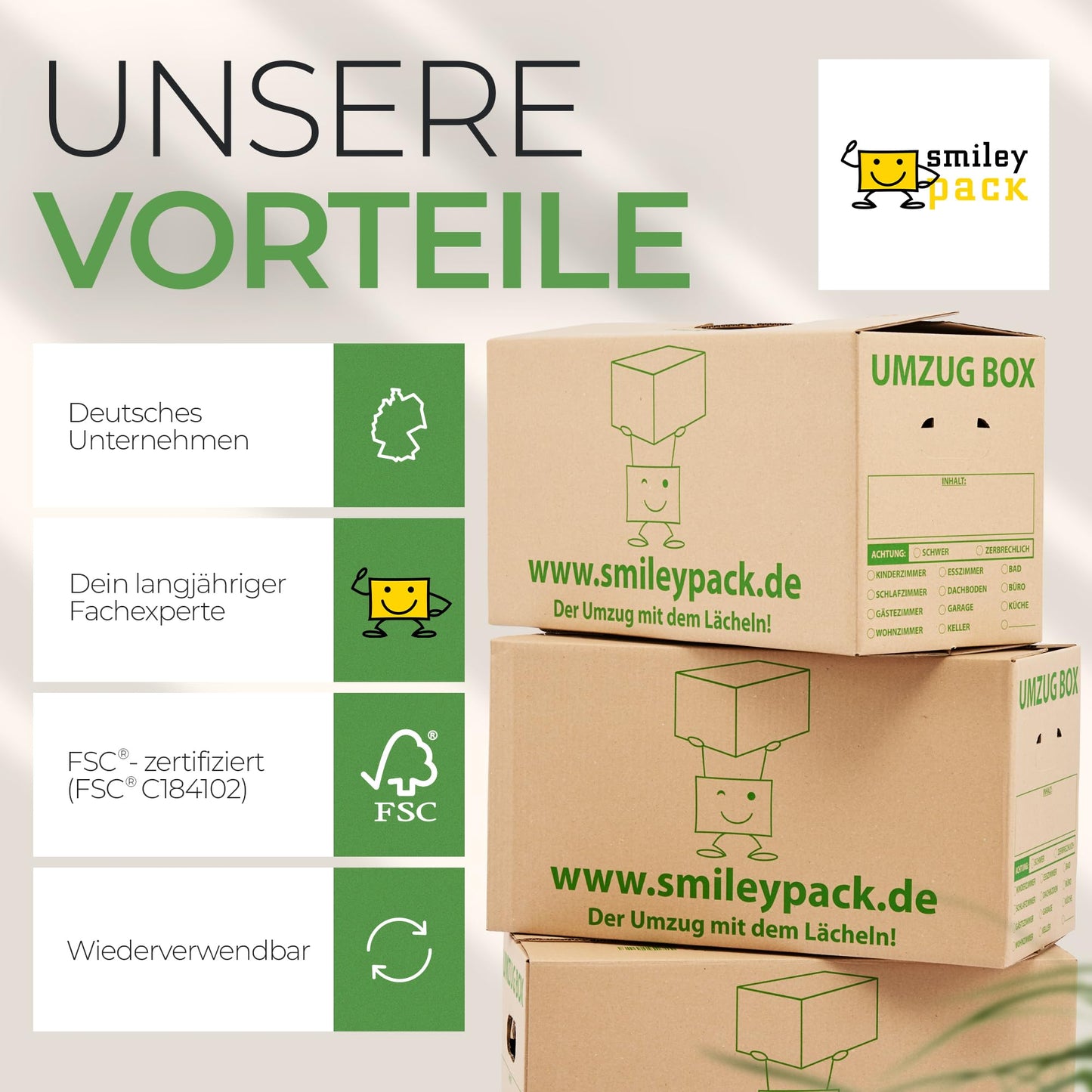 10 x sturdy moving boxes - 620 x 300 x 330 mm - Extra large and reusable - Moving box with 40kg load capacity - Moving with cardboard box - Robust moving box with lid - Storage boxes