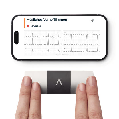 AliveCor KardiaMobile 6L - Smartphone-compatible 6-lead EKG monitor - detects atrial fibrillation in just 30 seconds - anytime, anywhere.