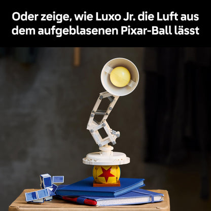 LEGO Ideas | Disney Pixar Set - Buildable desk lamp playset - Toy for adults - Gift for men and women - Creative building model as desk decoration 21357