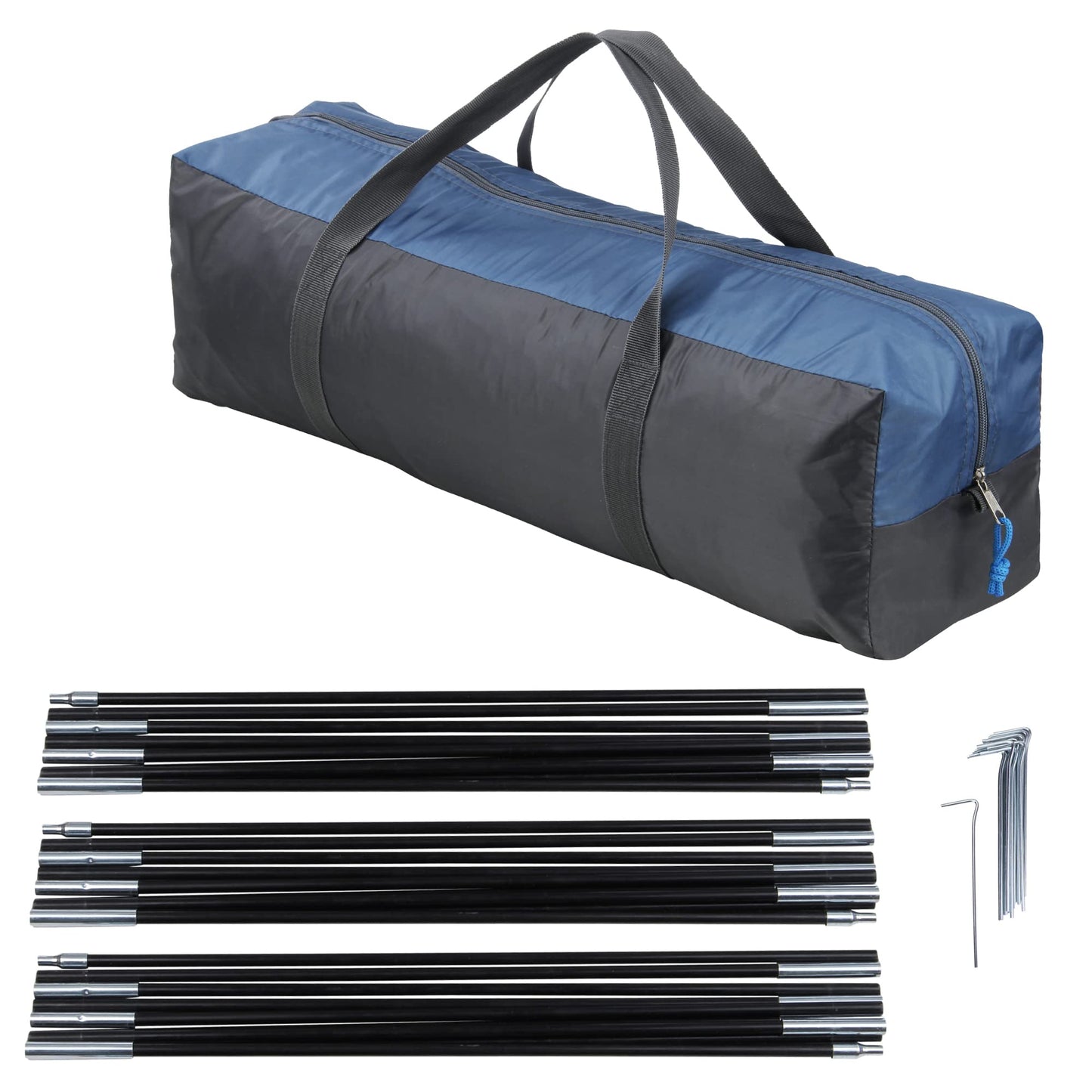 your GEAR Cetona tent - 5 person camping tent with dark sleeping cabin, dome tent with 3000 mm water column, living area/front room, 2 entrances and standing height, waterproof festival tent