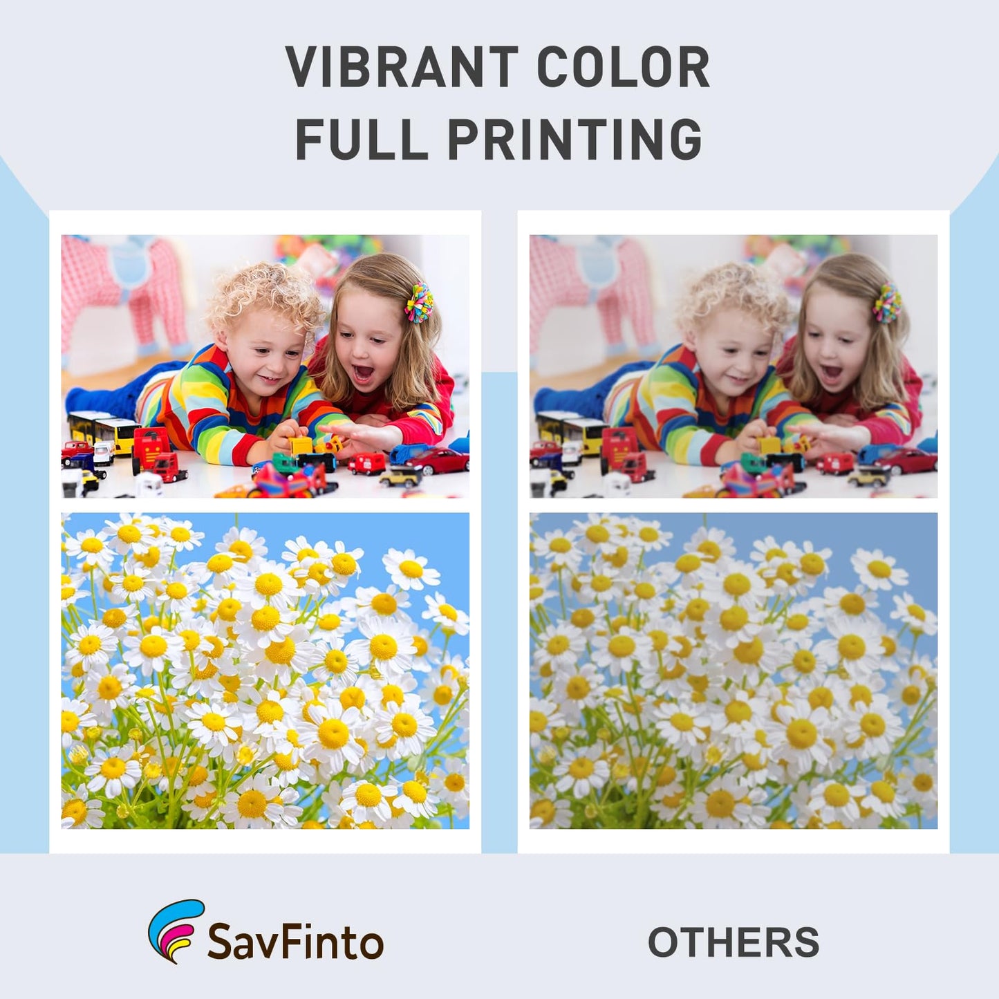 SavFinto 207X Toner Multipack (No Chip) Compatible for HP 207X 207A for HP Color Laserjet Pro MFP M283fdw M283fdn M282nw M255dw M255nw (1 Black, 1 Cyan, 1 Magenta, 1 Yellow)