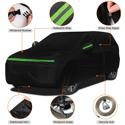 JUDANNA Car Cover Waterproof Replacement for Toyota Yaris Vitz XP130/XP210/GS/GR/GRMN Hatchback 2011-2025, Full Garage Car Cover Outdoor Cover Dustproof Sun UV Protection Snow Protection