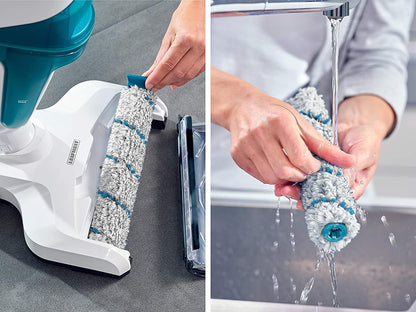 Leifheit Cordless Floor Cleaner Regulus Aqua PowerVac, vacuums and mops, Lightweight wet vacuum with powerful 24V, cordless wet vacuum with 22 min battery life, vacuum cleaner with upright storage feature.