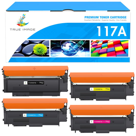 117A MFP 178nwg 179fwg Toner: Compatible for HP 117A Toner Set for Color Laser MFP 178nwg 179fwg 150nw 179fnw 178nw 150a 179 178 150 W2070A W2071A W2072A W2073A Black Cyan Yellow Magenta 4-Pack