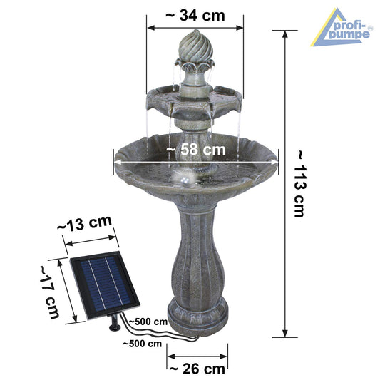 Solar garden fountain fountain solar fountain decorative fountain bird bath waterfall garden light pond pump - fountain water feature for garden, pond.