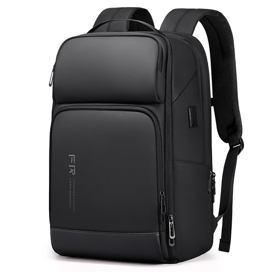 FENRUIEN Expandable Laptop Backpack Business Backpack Men Laptop Bag 17 Inch for Men and Women Girls Teenagers with Laptop Compartment USB Charging Port Backpack