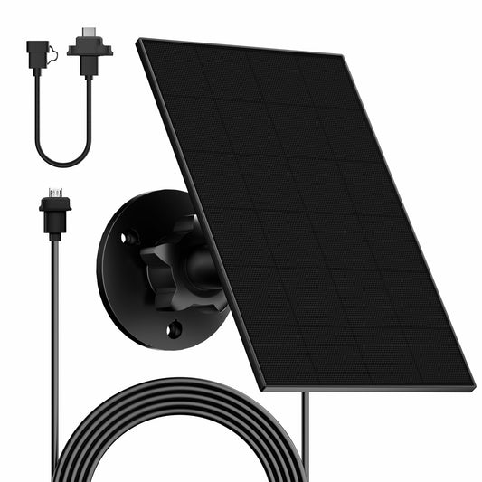 Solar panel for Blink outdoor camera 4, compatible with Blink Outdoor, Blink XT/XT2, and SimpliSafe cameras (not included). IP65 Blink Outdoor (3rd Gen) with rubber plug.