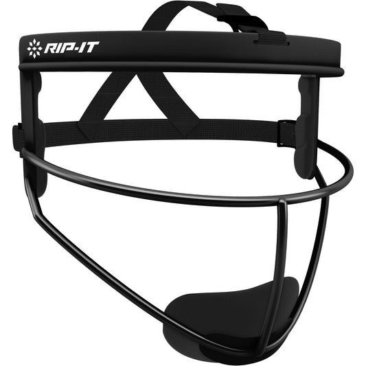 RIP-IT Original Defense Softball Face Mask, lightweight, protective softball fielder mask, adult, black.