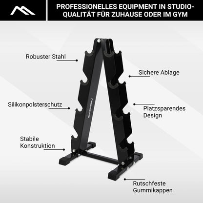 MSPORTS Dumbbell Rack with 300kg Capacity Dumbbell Stand Dumbbell Rack