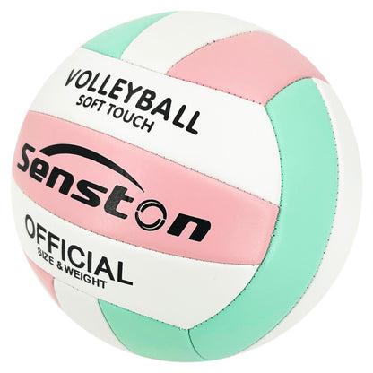 Senston Volleyball Official Size 5, Waterproof Volleyball Ball with Pump, Outdoor Beach Volleyball for Beach, Pool, and Strand.
