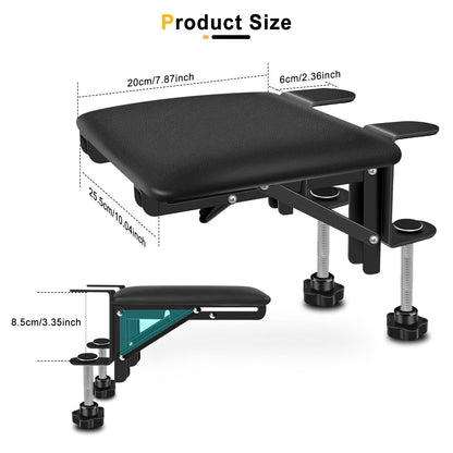 Giecy Armrest Desk Extender, Ergonomic Foldable Computer Desk Armrest Support Armrest Wrist Rest for Home and Office.