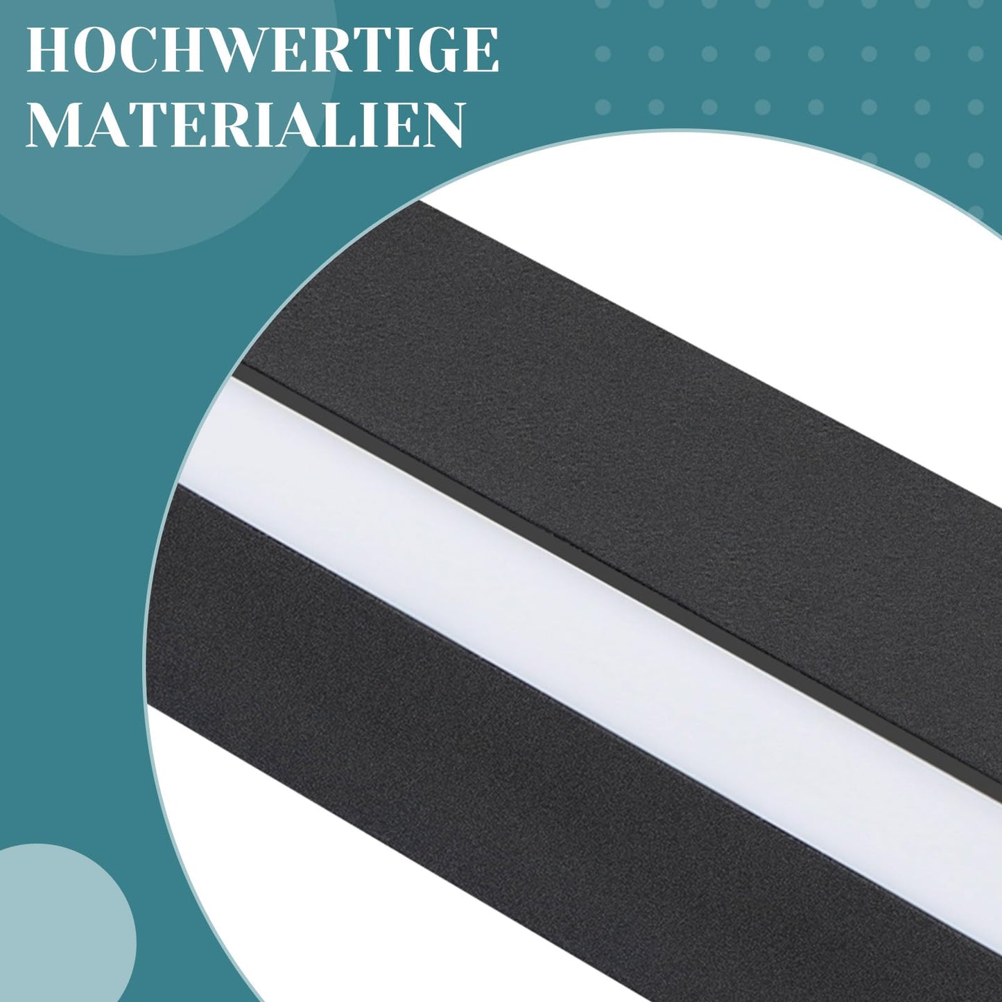 ZMH Wall Lamp LED Wall Light Indoor - Modern 100CM 34W Hallway Up Down Warm White Flush-mounted Living Room Lamp Black Bedside Lamp Wall Lighting for Staircase Living Room Children's Room Bedroom