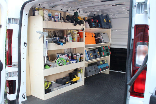 VANIFY - Compatible with Renault TRAFIC L2 2015+ vehicle equipment, vehicle shelves, tool box, and rear shelf