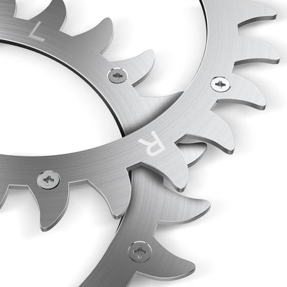 Spikes for robotic mower traction enhancement for Worx S/M - wheel size 205mm - 12x stainless steel screws - traction enhancement for robotic mowers