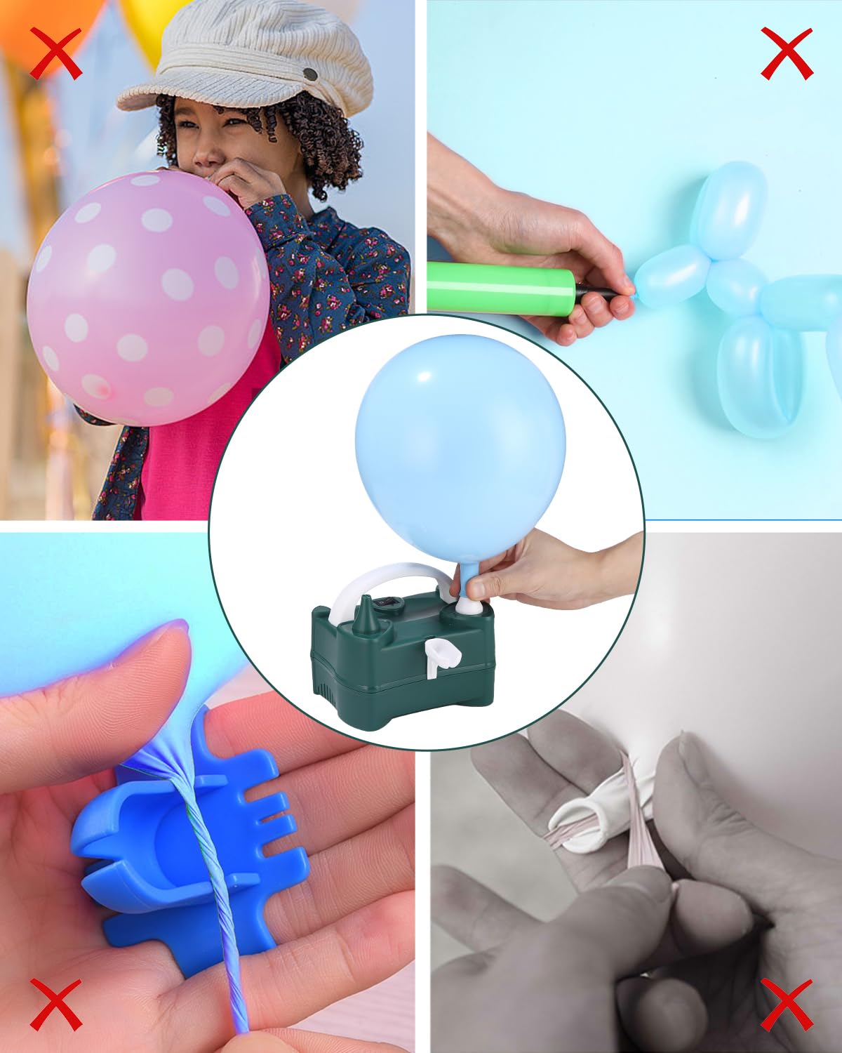 Balloon Pump, Electric Balloon Pump, Electric Balloon Inflator, Balloon Inflator, 400W Balloon Pump, Electric Air Pump for Balloons, perfect for birthday parties, gatherings, and weddings.