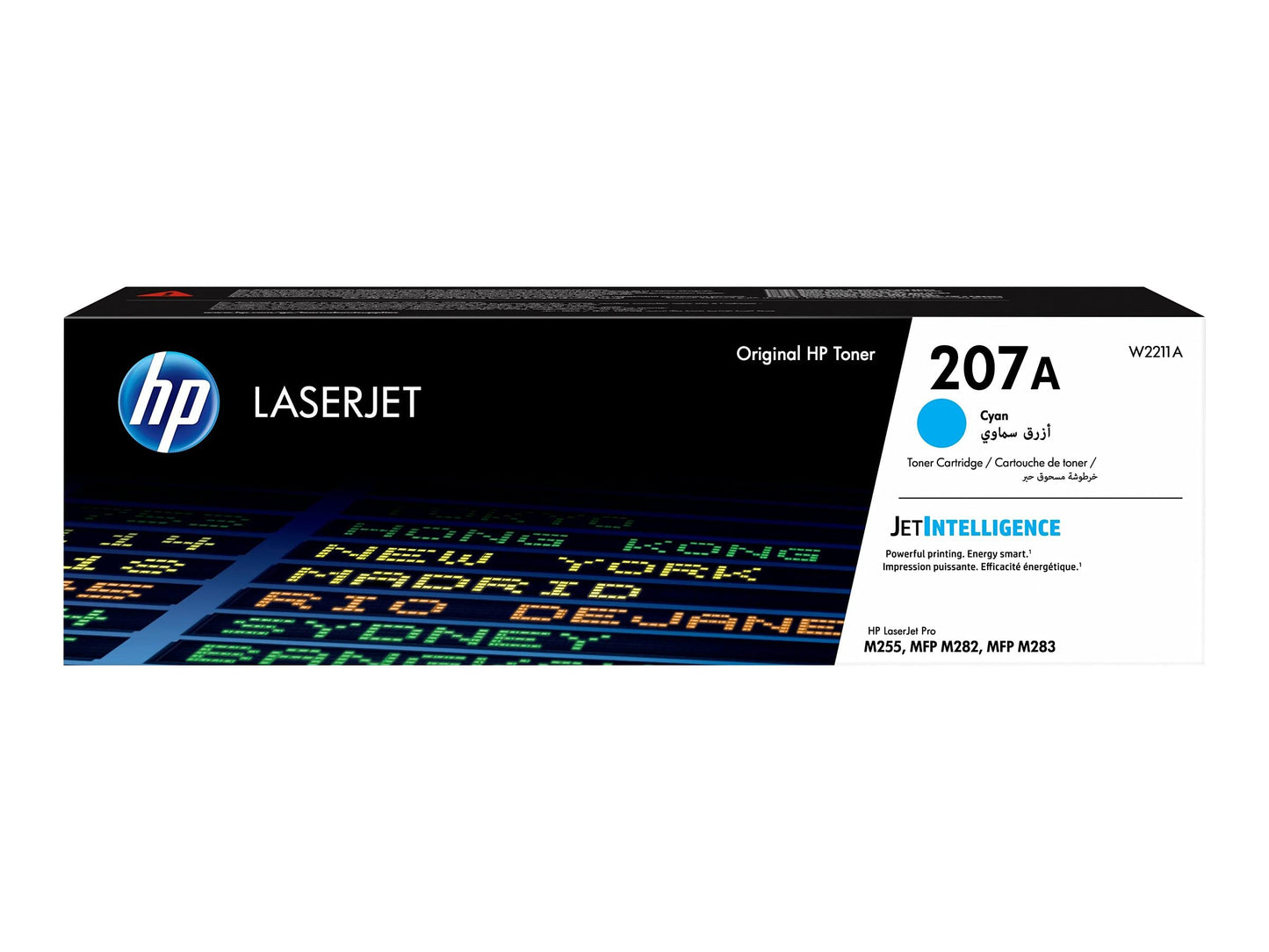 HP 207A 4-pack Original Toner Cartridges (W2210A W2211A W2212A W2213A) Color LaserJet Pro M255 M282 M283