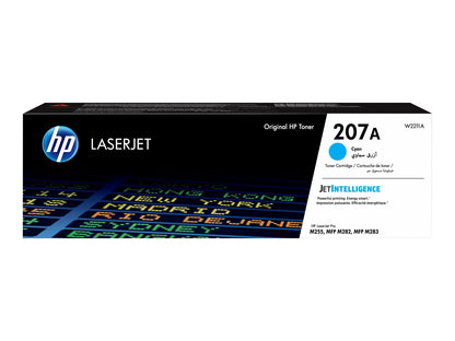 HP 207A 4-pack Original Toner Cartridges (W2210A W2211A W2212A W2213A) Color LaserJet Pro M255 M282 M283