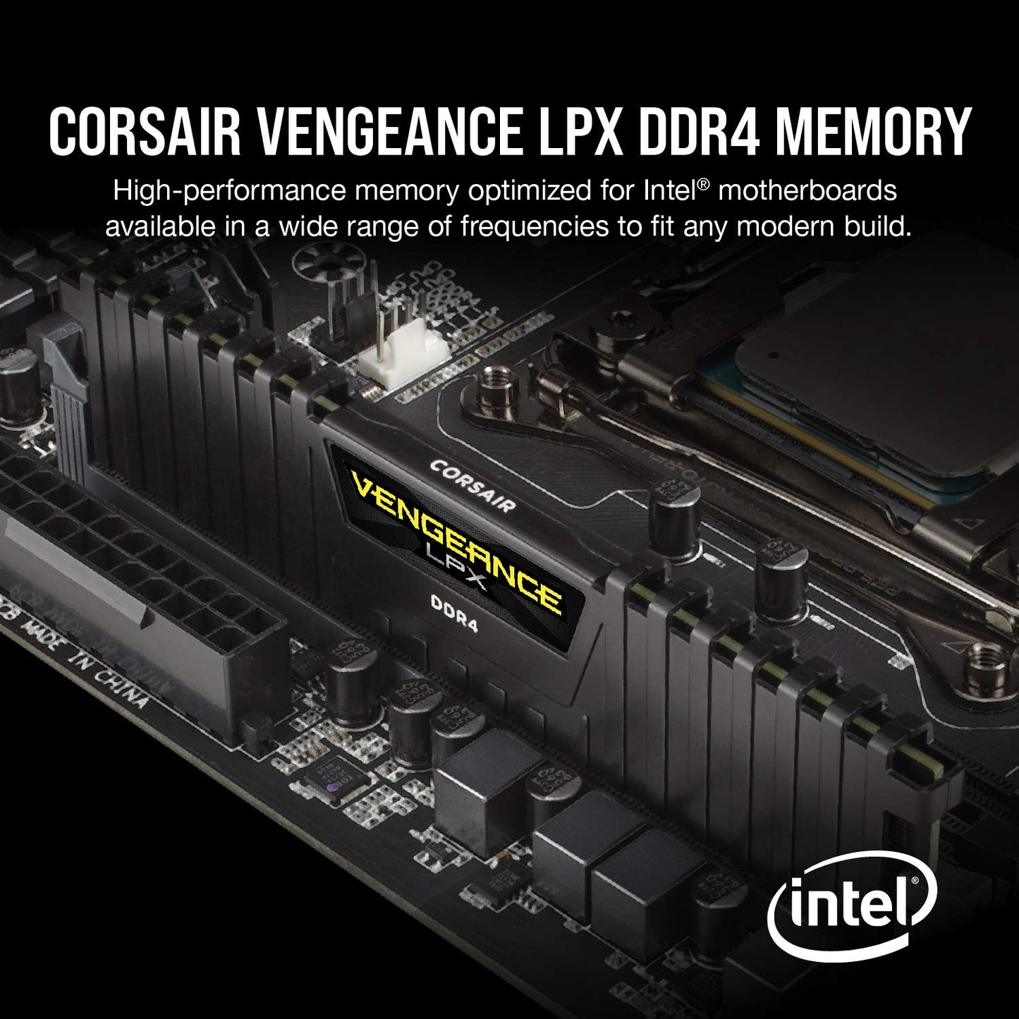 Corsair Vengeance LPX 32GB (2 x 16GB) DDR4 3600 (PC4-28800) C18 1.35V Desktop Memory - Black