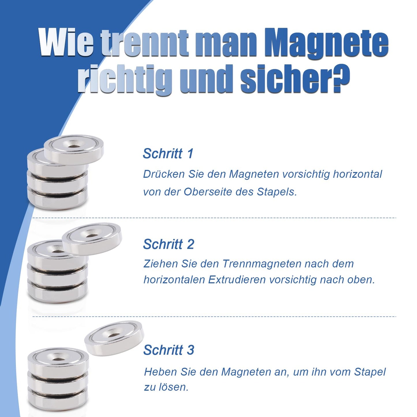 18 pieces Neodymium Magnets Extra Strong 10 KG Force 20 X 7 mm with Hole and Cap, Countersunk Pot Magnet with Screws and Steel Cushions, Strong Magnets for Kitchen, Bathroom, Magnetic Board, Offices