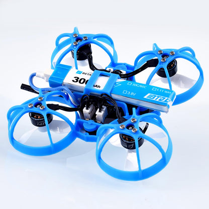 BETAFPV 8pcs BT2.0 300mAh 1S Lipo Battery 3.8V 30C/60C FPV Lipo with 1.0mm Banana Connector for FPV Whoop Drone Like Cetus FPV Kit Meteor65 Beta65S Lite Micro Whoop Drone
