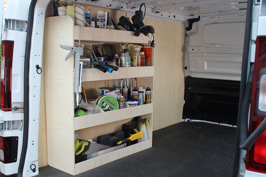 VANIFY - Compatible with Renault TRAFIC L2 2015+ Vehicle Fittings, Vehicle Shelves, Driver Side Rear Shelf