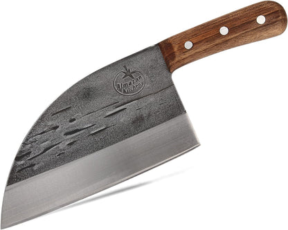 Almazan Kitchen Original Serbian Chef Knife with Sheath (Olive)