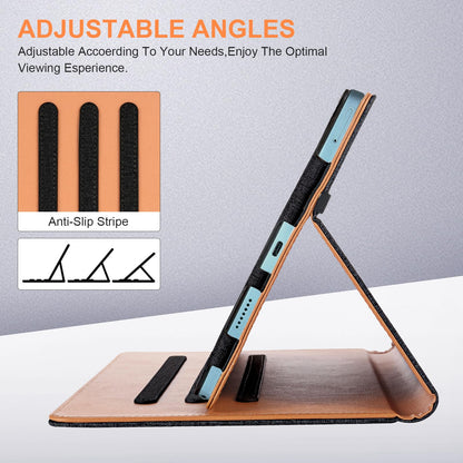 Vakarey for DOOGEE U11 Tablet Case, Multi Angle Support Case for DOOGEE U11 Pro 11 Inch, Black