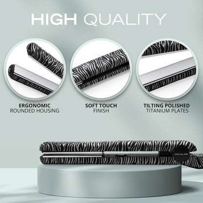Corioliss C-Style flat iron is designed for women with fine hair. It features titanium plates and professional temperature control for optimal results.