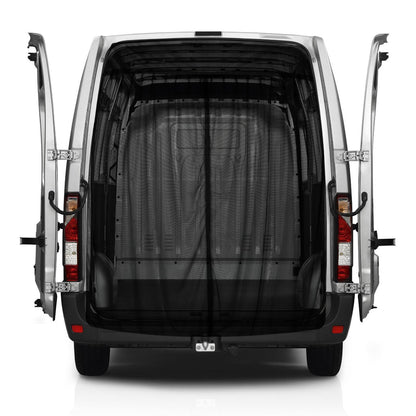 Opaltool Car Insect Net for Ford Transit Custom & Campervans, Magnetic Tailgate Rear Door Insect Screens with 4-Sided Magnets for Camping Privacy Protection.