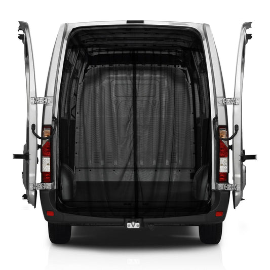 Opaltool Car Insect Net for Ford Transit Custom & Campervans, Magnetic Tailgate Rear Door Insect Screens with 4-Sided Magnets for Camping Privacy Protection.