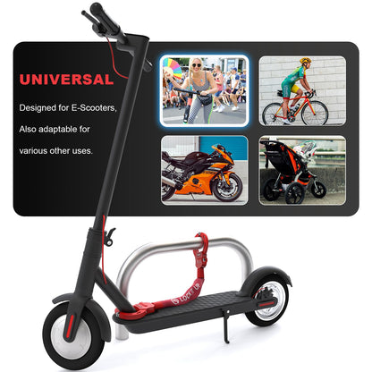 Mezelon E Scooter Lock 8mm | Bike lock | High security locks | Handcuff lock | Heavy duty locks for E scooters/bikes/e-bikes/motorcycles.