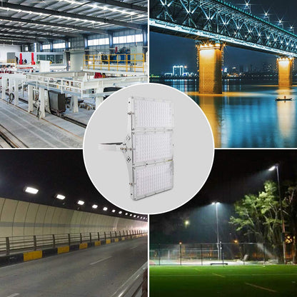 Viugreum LED floodlight 300W, IP66 waterproof with 315 bright, cool white LEDs (30,000 lm), updated waterproof & appearance aluminum LED floodlight.