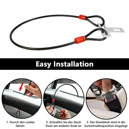 2 pieces Theft Protection Motorhome Accessories, Motorhome Theft Protection Burglary Protection door security burglary protection, Camping Caravan Accessories Suitable for motorhomes Cars Vans Trucks (60 cm)