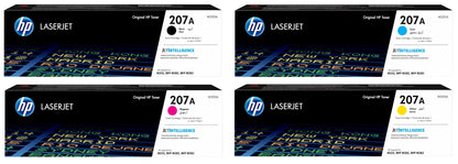 HP 207A 4-pack Original Toner Cartridges (W2210A W2211A W2212A W2213A) Color LaserJet Pro M255 M282 M283