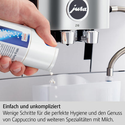 JURA original - Mini-Tabs for milk system cleaning for 60 cleanings - TÜV-certified hygiene - 180g refill bottle - 24212, white