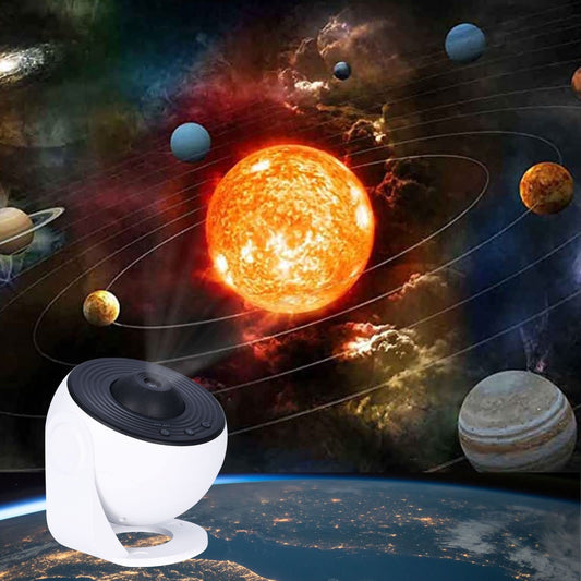 Febotak Home Planetarium Nebula Moon Planet Star Ceiling Projector with 12 films, Galaxy Light 3D Night Light Projection Lamp, Zoom, Timer