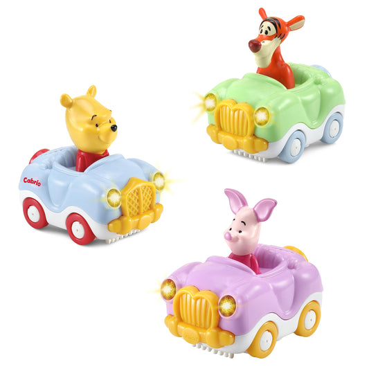 Vtech 80-406564 TUT TUT Baby Flitzer - Disney Set 1 (Winnie the Pooh's Convertible, Tigger's Convertible, Piglet's Convertible)